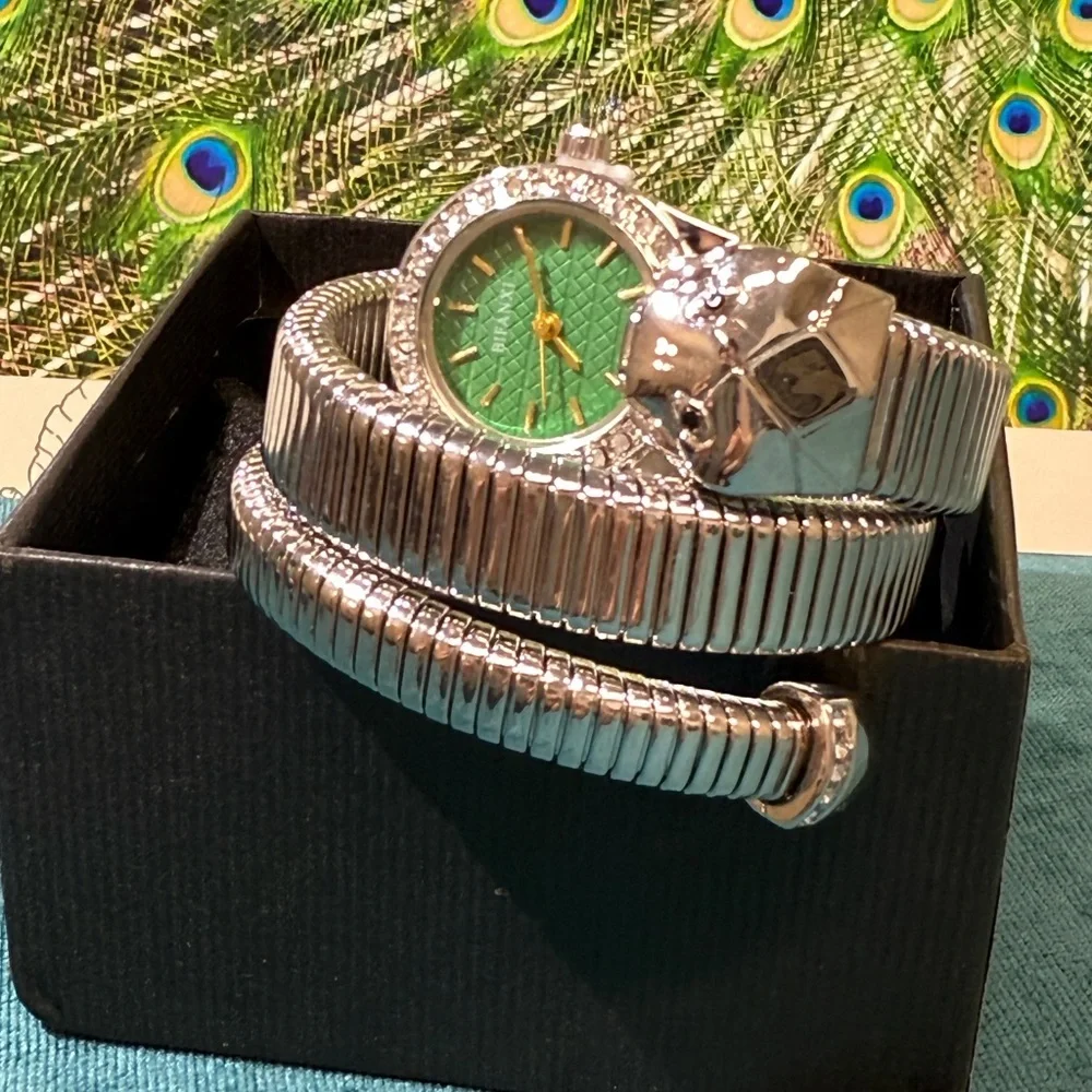 Serpenti watch Silver and Green Women's Watch